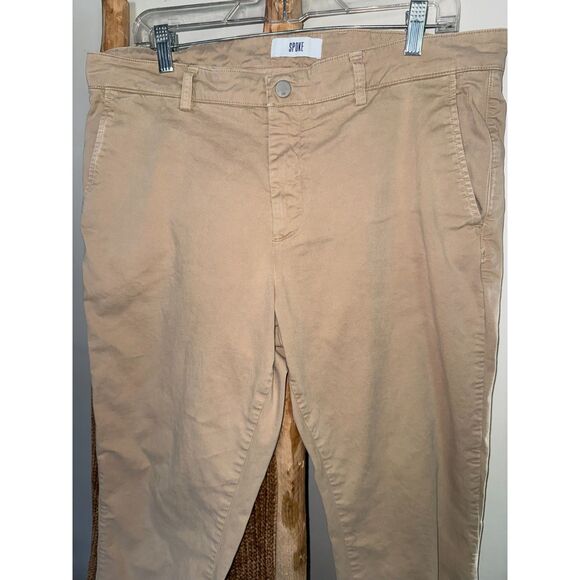 spoke Other - Spoke Mens Chinos 36 Build B Beige Tan Cotton Chino Straight Leg Pants